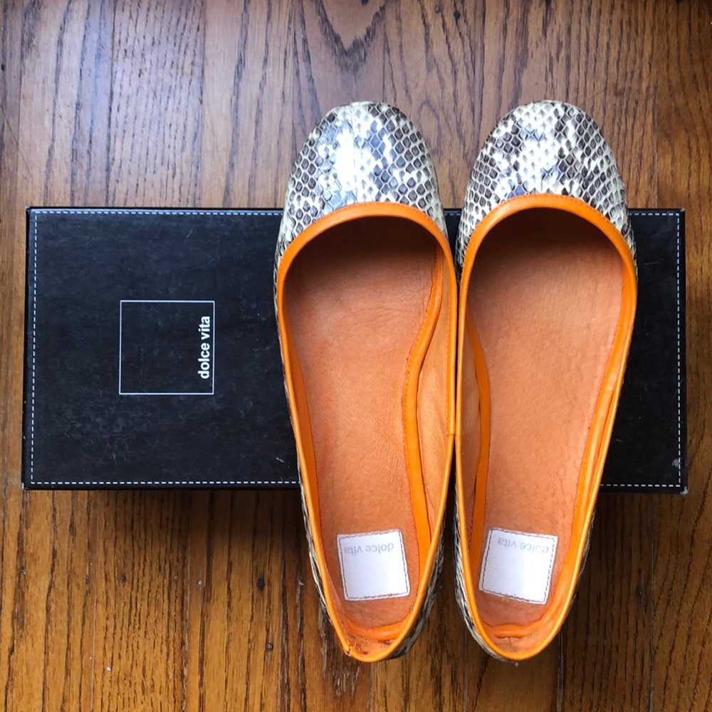 Dolce Vita vintage genuine Snake Skin ballet flats